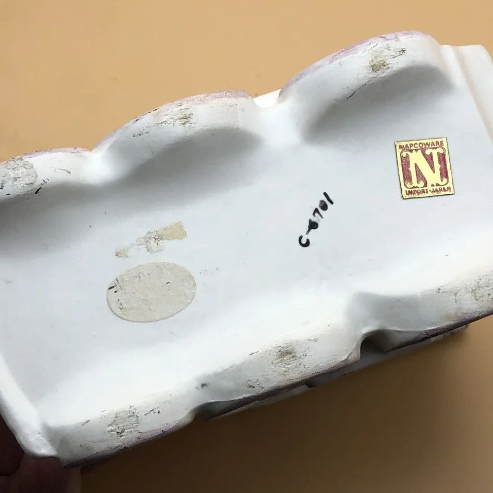 Train Planter W/ Kitten Baby Shower Decor Napcoware C-6701 Napco VTG Baby Room